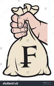 Hand Holding Money Bag Swiss Franc Stock Vector (Royalty Free) 100510147